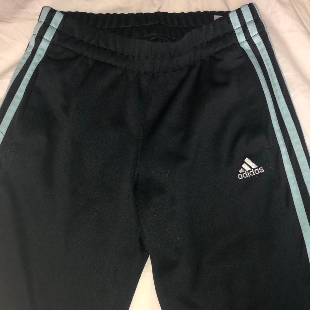 Adidas joggers size S gray and light blue